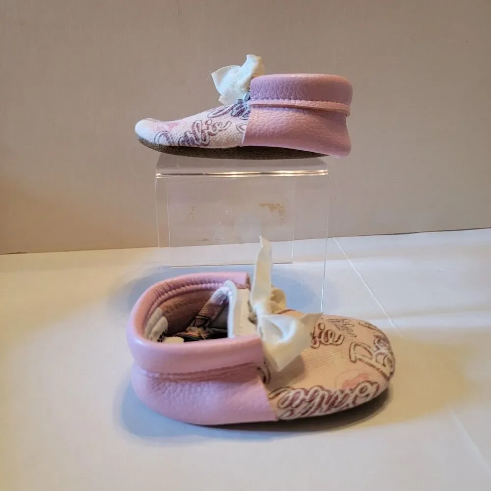 Barbie Infant Canvas Shoes w/ Ribbon Ties - Size 1